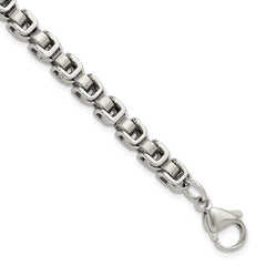 Chisel Stainless Steel Polished 8.5 inch Chain Link Bracelet SRB3302-8.5