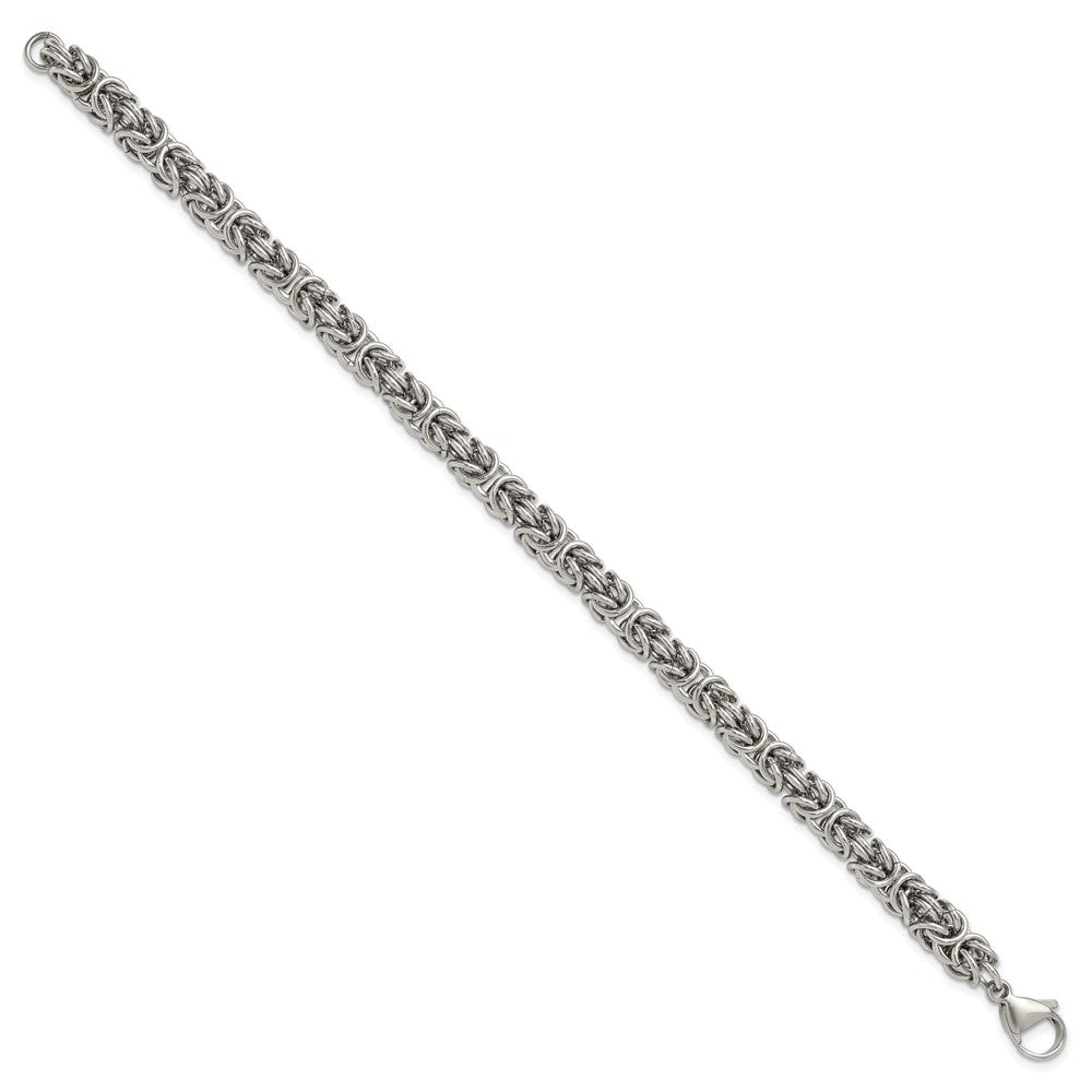 Chisel Stainless Steel Polished 6mm 8.5 inch Fancy Link Bracelet SRB3303-8.5