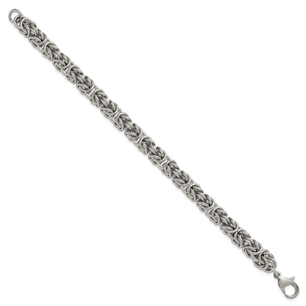 Chisel Stainless Steel Polished 8mm 8.5 inch Fancy Link Bracelet SRB3304-8.5