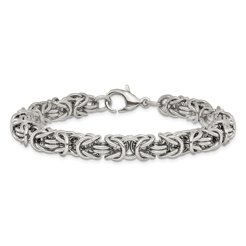 Chisel Stainless Steel Polished 8mm 8.5 inch Fancy Link Bracelet SRB3304-8.5