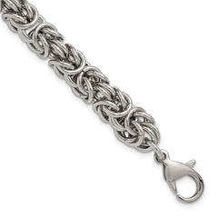 Chisel Stainless Steel Polished 8mm 8.5 inch Fancy Link Bracelet SRB3304-8.5