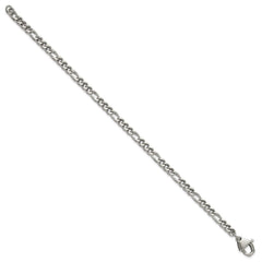 Chisel Stainless Steel Polished 4mm 8.5 inch Franco Chain Bracelet SRB3307-8.5