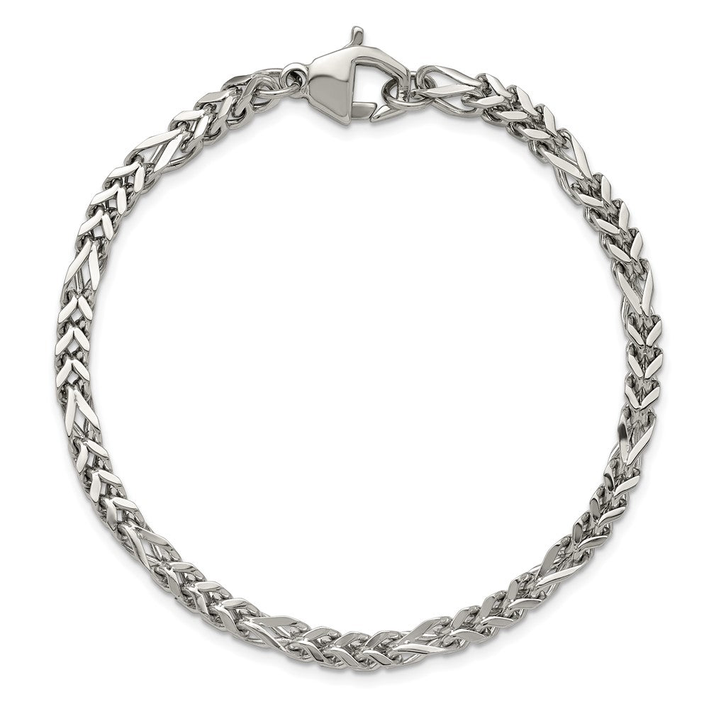 Chisel Stainless Steel Polished 4mm 8.5 inch Franco Chain Bracelet SRB3307-8.5