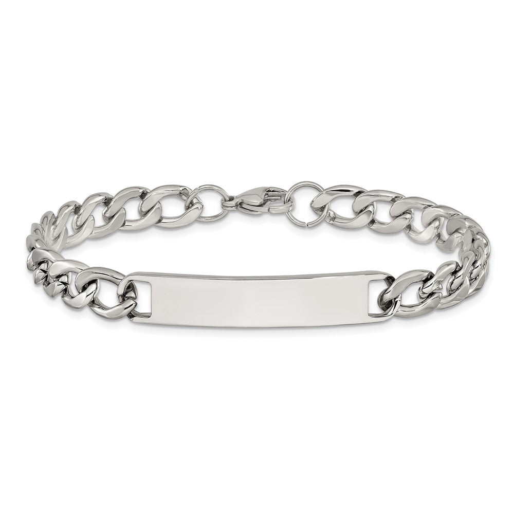 Chisel Stainless Steel Polished Curb Link 7.75 inch ID Bracelet SRB3327-8