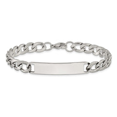 Chisel Stainless Steel Polished Curb Link 7.75 inch ID Bracelet SRB3327-8
