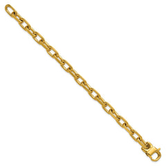 Chisel Stainless Steel Polished Yellow IP-plated 7mm 7.75 inch Open Link Bracelet SRB3360-7.75