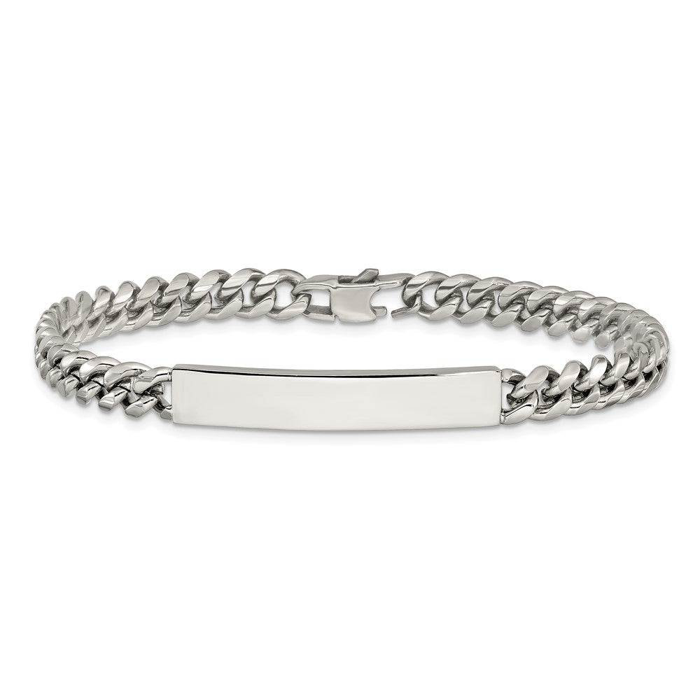 Chisel Stainless Steel Polished Curb Link 8 inch ID Bracelet SRB3382-8