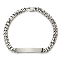 Chisel Stainless Steel Polished Curb Link 8 inch ID Bracelet SRB3382-8