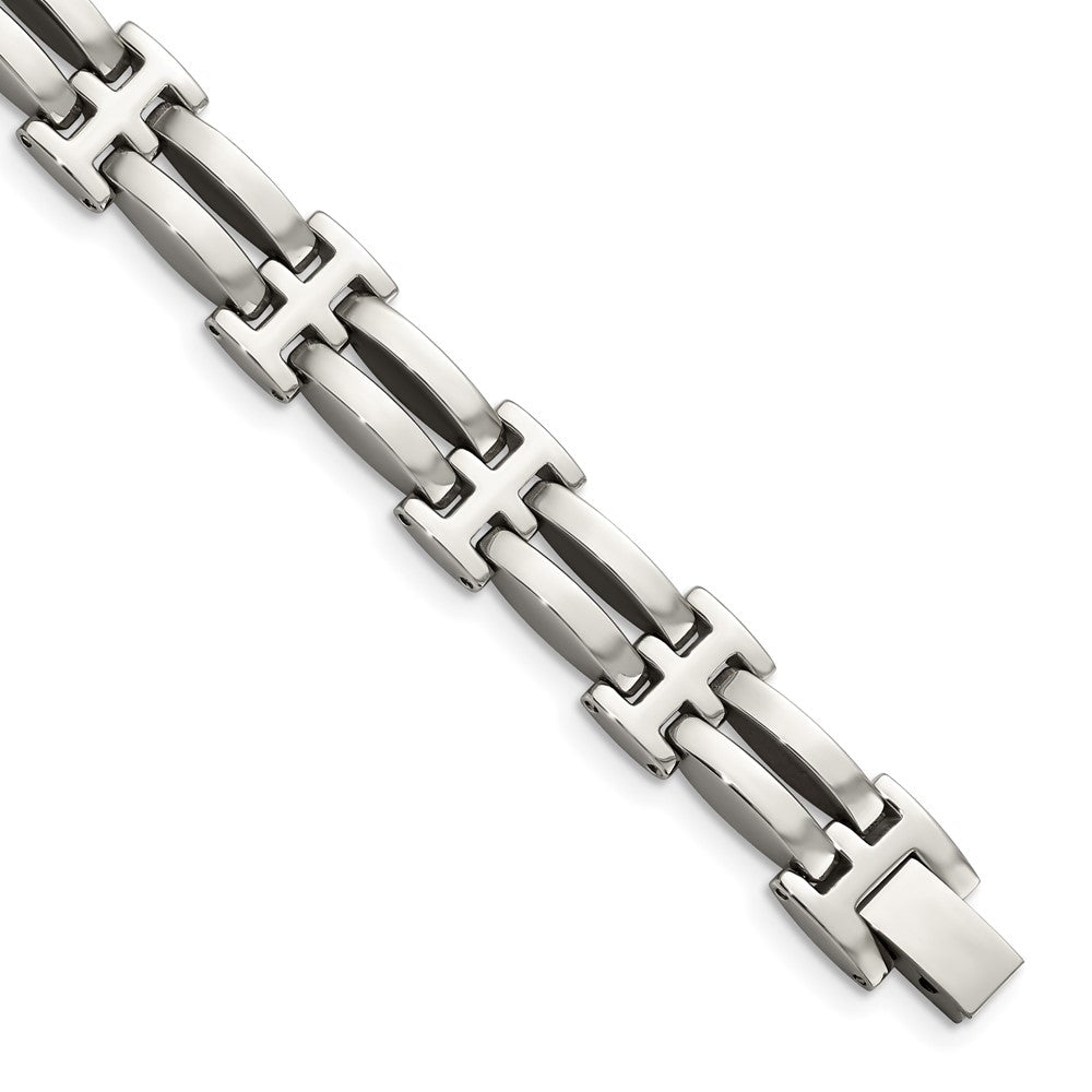 Chisel Stainless Steel Polished 8.5 inch Link Bracelet SRB507-8.5