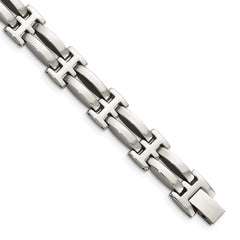 Chisel Stainless Steel Polished 8.5 inch Link Bracelet SRB507-8.5