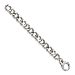 Chisel Stainless Steel Polished 8.5 inch Large Curb Link Bracelet SRB514-8.5