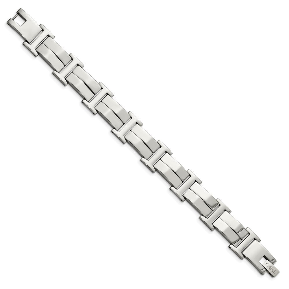 Chisel Stainless Steel Polished 8.5 inch Link Bracelet SRB516-8.5