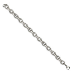 Chisel Stainless Steel Polished 9 inch Cable Link Bracelet SRB543-9