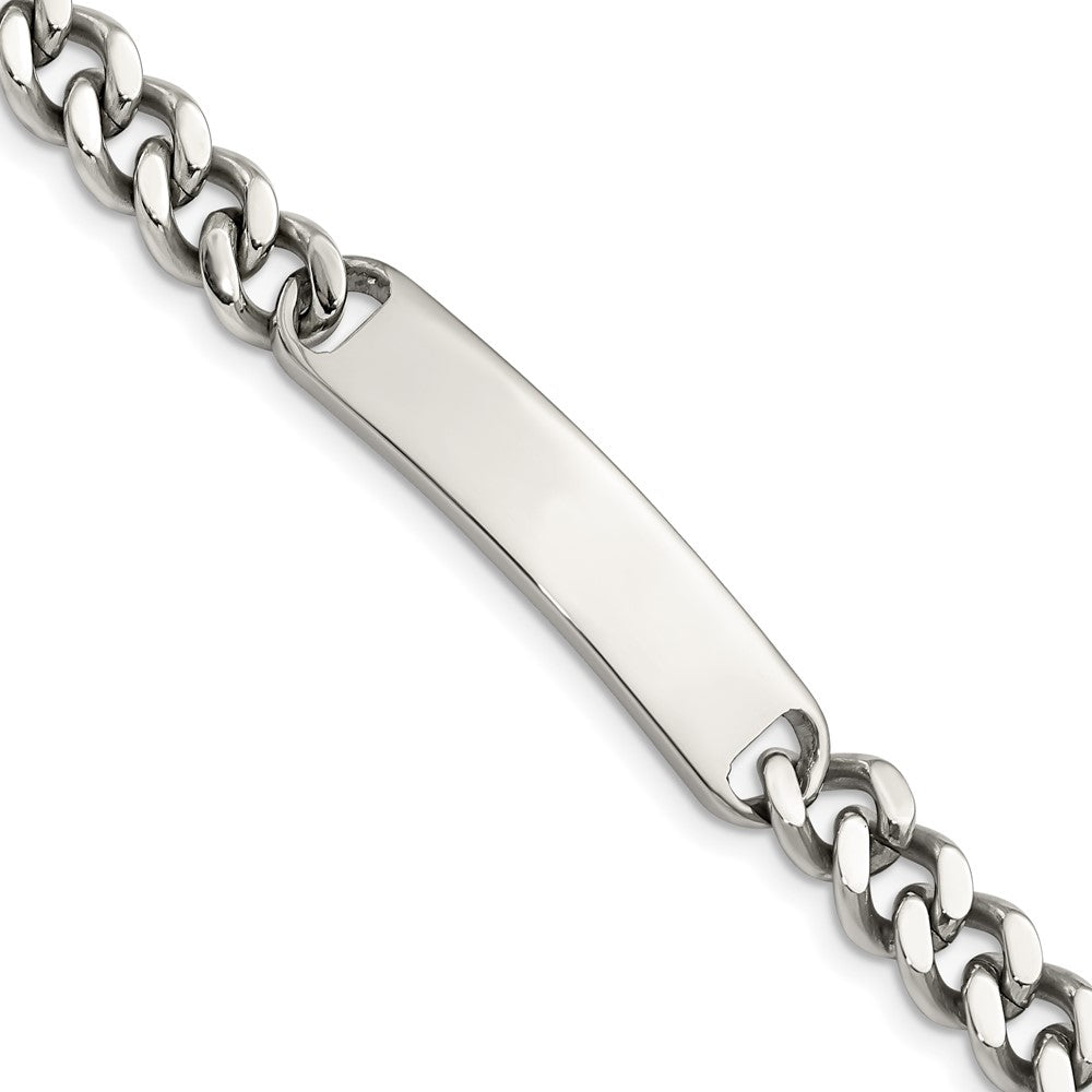 Chisel Stainless Steel Polished Curb Chain 8.5 inch ID Bracelet SRB787-8.5
