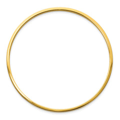 Chisel Stainless Steel Polished Yellow IP-plated 2mm Bangle SRB847GP