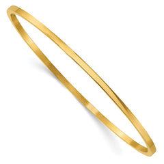 Chisel Stainless Steel Polished Yellow IP-plated 2mm Bangle SRB847GP