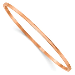 Chisel Stainless Steel Polished Rose IP-plated 2mm Bangle SRB847RP