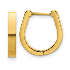 SRE1802 Stainless Steel Polished Yellow IP-plated 3mm Hoop Earrings