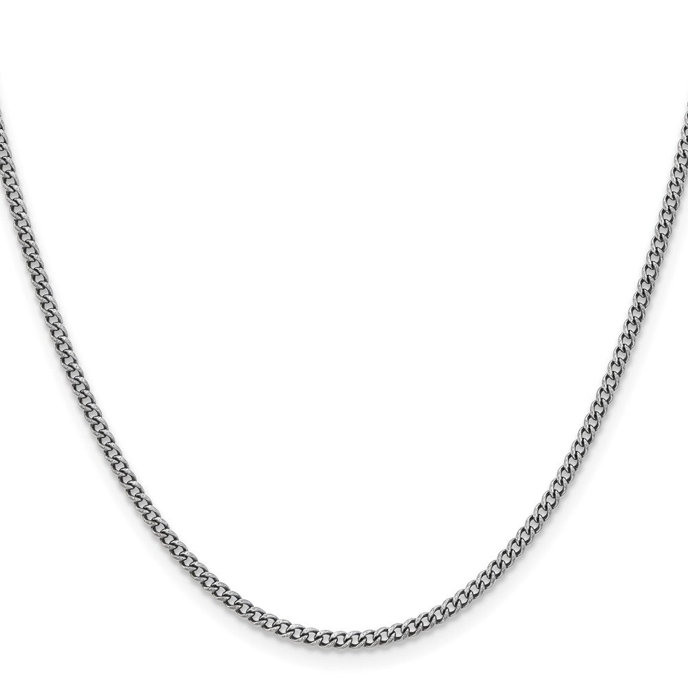 Chisel Stainless Steel Antiqued 2mm 20 inch Round Curb ChainSRN1006