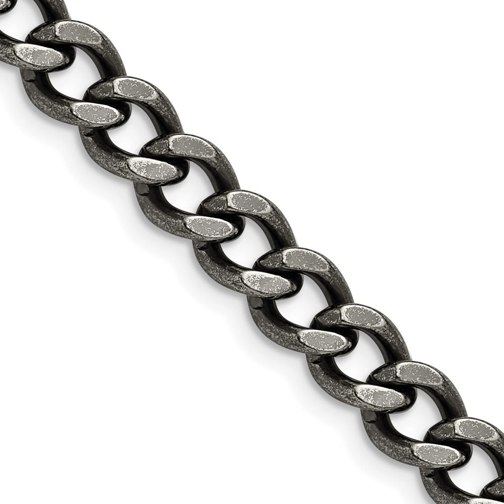 Chisel Stainless Steel Antiqued 6.7mm 20 inch Curb ChainSRN1610