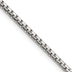 Chisel Stainless Steel Polished 2.5mm 16 inch Fancy Box ChainSRN1615