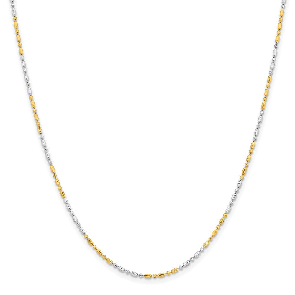 Chisel Two-tone Brass 1.2mm 18 inch Fancy ChainSRN205