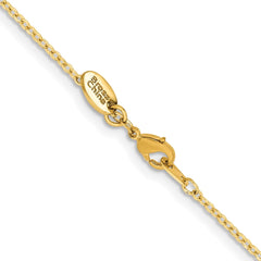 Chisel Gold-tone Brass 1.70mm Plated 20 inch Rolo ChainSRN213