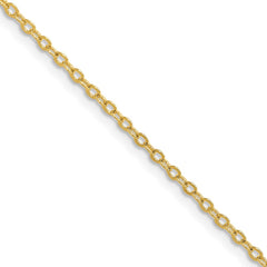 Chisel Gold-tone Brass 1.70mm Plated 16 inch Rolo ChainSRN213