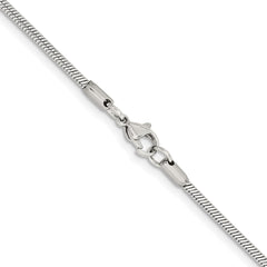 Chisel Stainless Steel Polished 2mm 22 inch Snake ChainSRN217