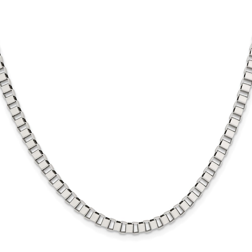 Chisel Stainless Steel Polished 4mm 22 inch Box ChainSRN221