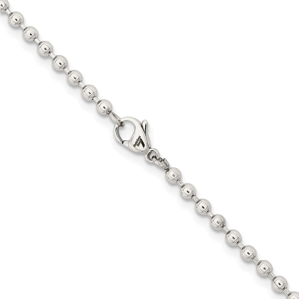 Chisel Stainless Steel Polished 3mm 22 inch Ball ChainSRN223