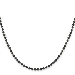 Chisel Stainless Steel Polished Black IP-plated 3mm 20 inch Ball ChainSRN223BP