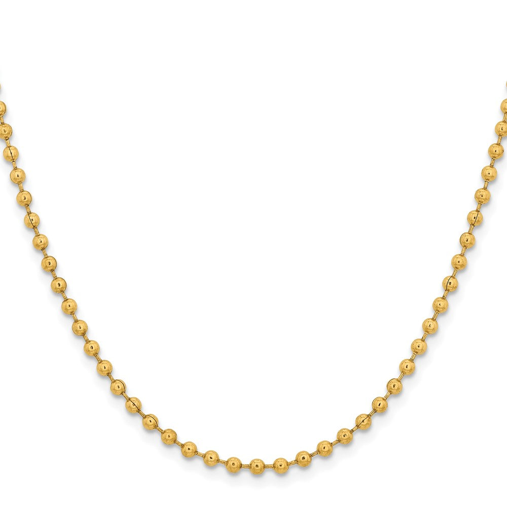 Chisel Stainless Steel Polished Yellow IP-plated 3mm 20 inch Ball ChainSRN223GP