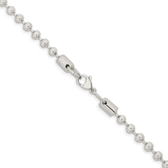 Chisel Stainless Steel Polished 5mm 24 inch Ball Chain SRN224