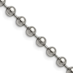Chisel Stainless Steel Polished 5mm 24 inch Ball Chain SRN224