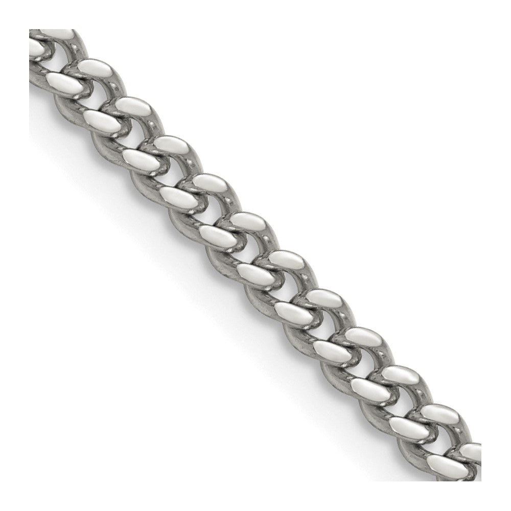 Chisel Stainless Steel Polished 4mm 18 inch Curb ChainSRN226