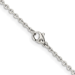 Chisel Stainless Steel Polished 2.3mm 20 inch Cable ChainSRN228