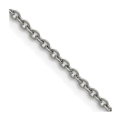 Chisel Stainless Steel Polished 2.3mm 16 inch Cable ChainSRN228