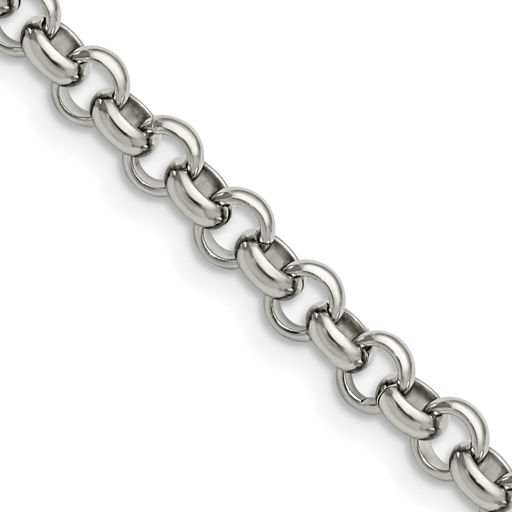 Chisel Stainless Steel Polished 6mm 18 inch Rolo ChainSRN231