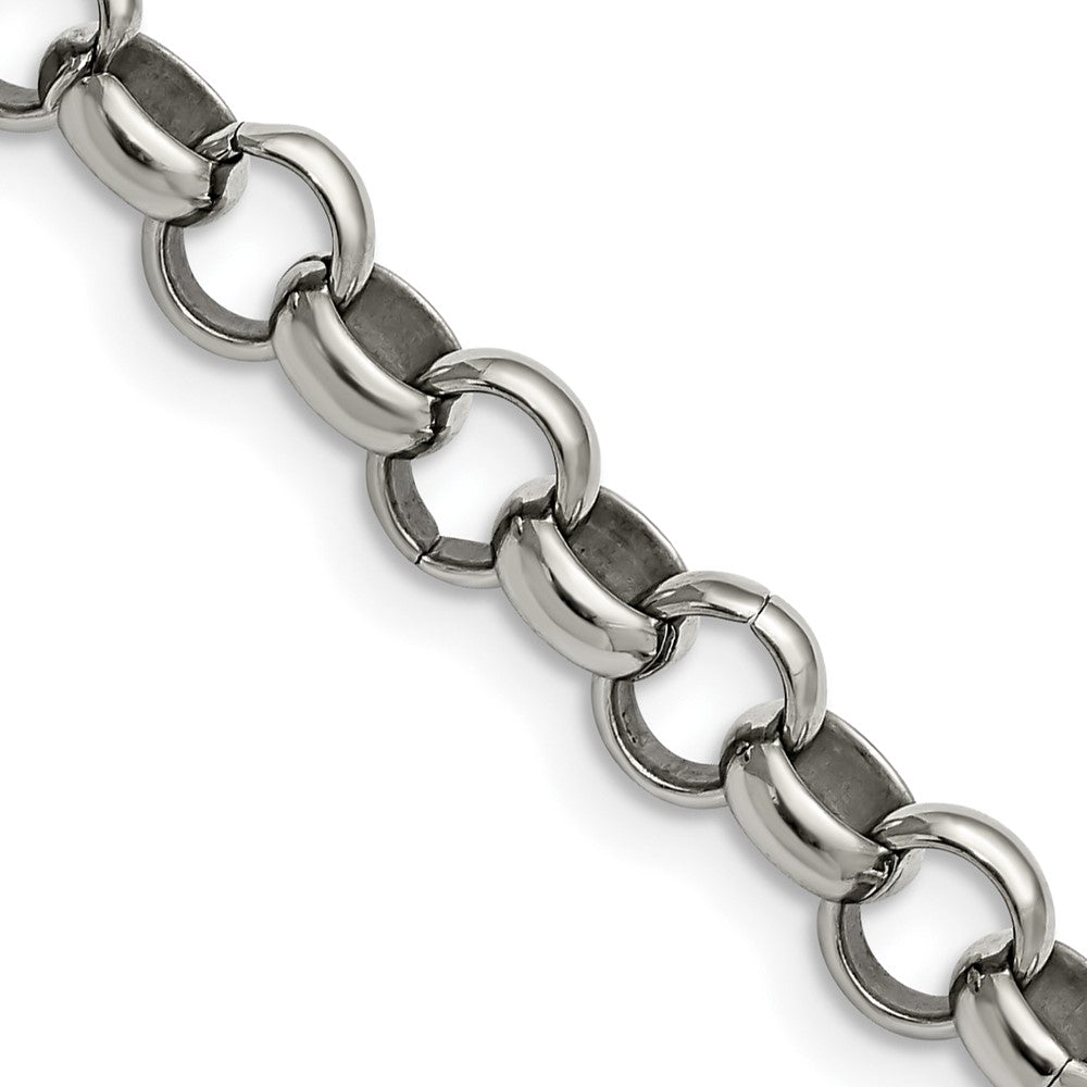 Chisel Stainless Steel Polished 8mm 18 inch Rolo ChainSRN232