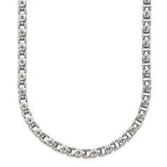 Chisel Stainless Steel Polished 18 inch Fancy Circle Link ChainSRN2542