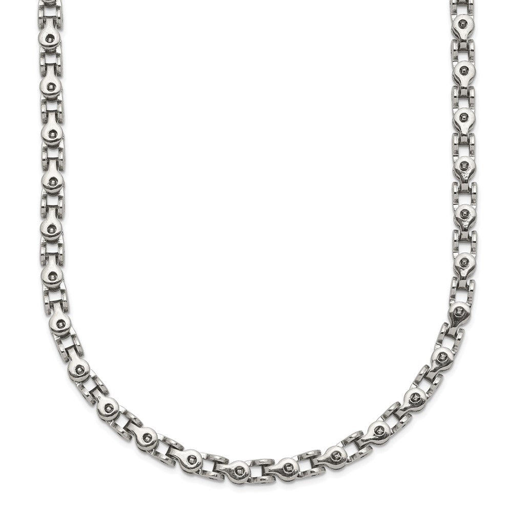 Chisel Stainless Steel Polished 18 inch Fancy Link ChainSRN2544