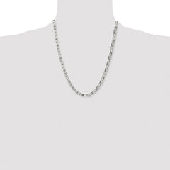 Chisel Stainless Steel Polished 22 inch Fancy Link ChainSRN2689