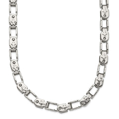 Chisel Stainless Steel Polished 18 inch Fancy Link ChainSRN2689