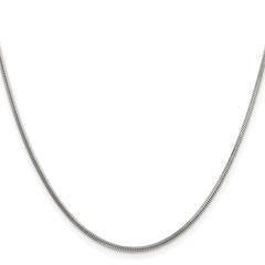 Chisel Stainless Steel Polished 1.5mm Square Snake 22 inch ChainSRN2867