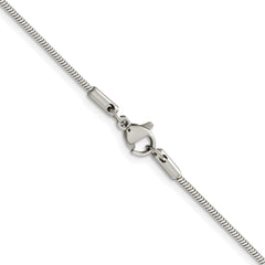 Chisel Stainless Steel Polished 1.8mm 24 inch Herringbone ChainSRN2869