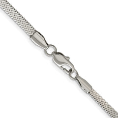 Chisel Stainless Steel Polished 3.90mm 24 inch Herringbone ChainSRN2872