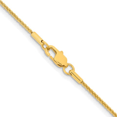 Chisel Stainless Steel Polished Yellow IP-plated 1.7mm 24 inch Cyclone ChainSRN2877GP