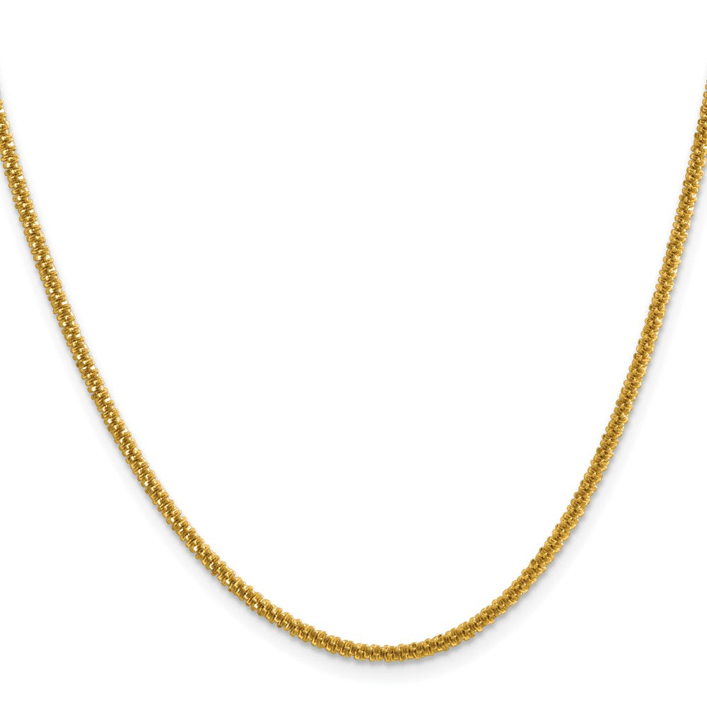 Chisel Stainless Steel Polished Yellow IP-plated 2.2mm 22 inch Cyclone ChainSRN2878GP