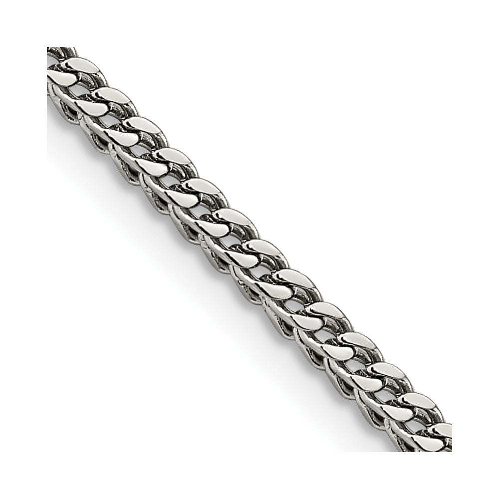 Chisel Stainless Steel Polished 3mm 18 inch Franco ChainSRN2897